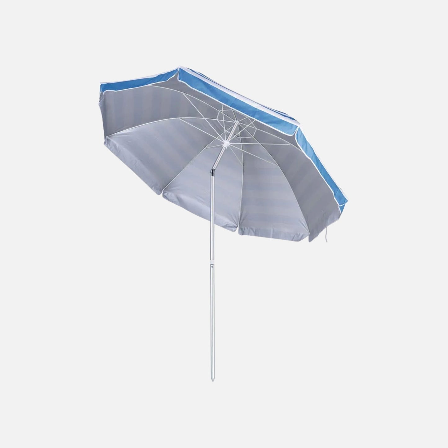 Guarda-Sol de Alumínio 2,60m Azul Claro | Proteção Solar para Praia, Piscina e Jardim