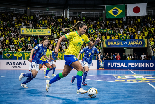 Seleção brasileira feminina de futsal enfrenta o Japão em dois amistosos no Paraná